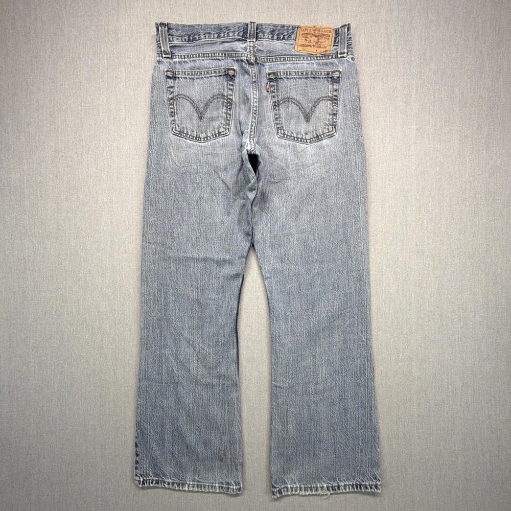 VTG Levis 527 Jeans Mens 32x30 (Fits 32x29) Blue Bootcut Light Wash Faded Y2K